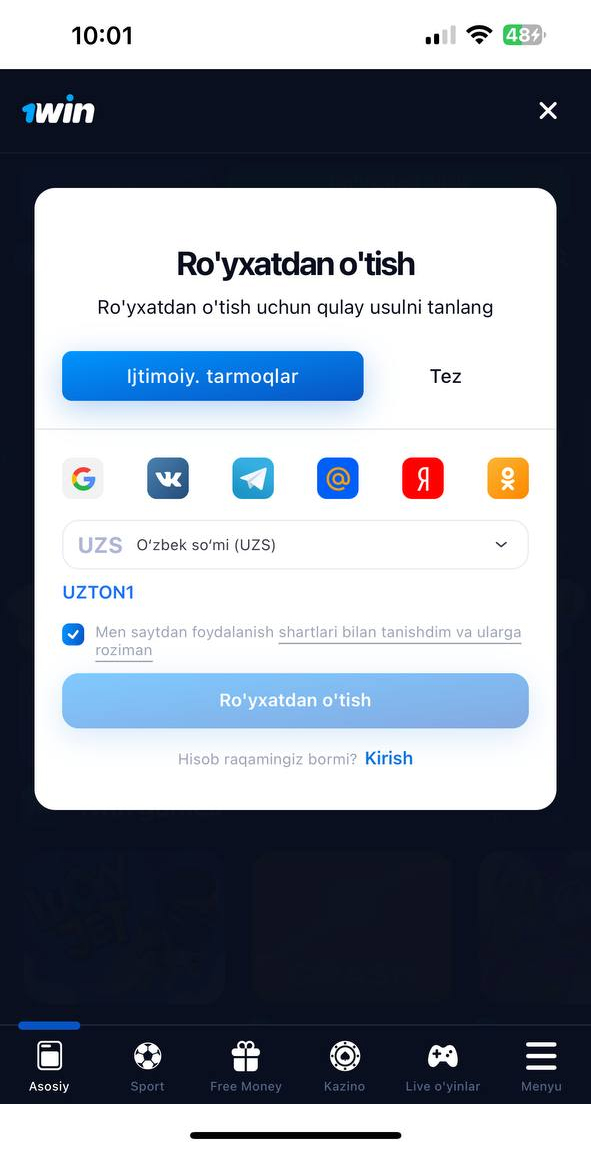 1XBET Androidga Yuklash (APK) - O'zbekiston uchun 1XBET Dasturini Yuklab Olish