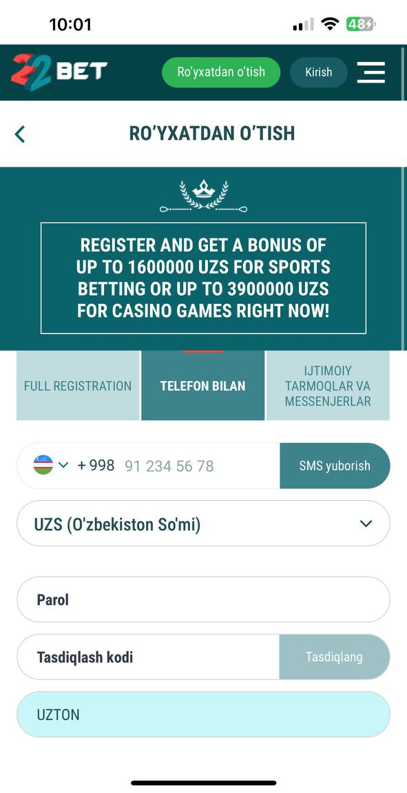 1XBET Androidga Yuklash (APK) - O'zbekiston uchun 1XBET Dasturini Yuklab Olish