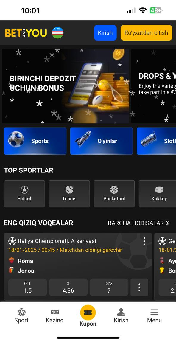 1XBET Androidga Yuklash (APK) - O'zbekiston uchun 1XBET Dasturini Yuklab Olish