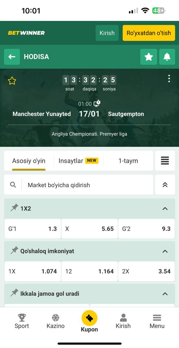 1XBET Androidga Yuklash (APK) - O'zbekiston uchun 1XBET Dasturini Yuklab Olish