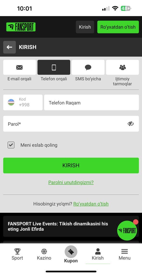 1XBET Androidga Yuklash (APK) - O'zbekiston uchun 1XBET Dasturini Yuklab Olish