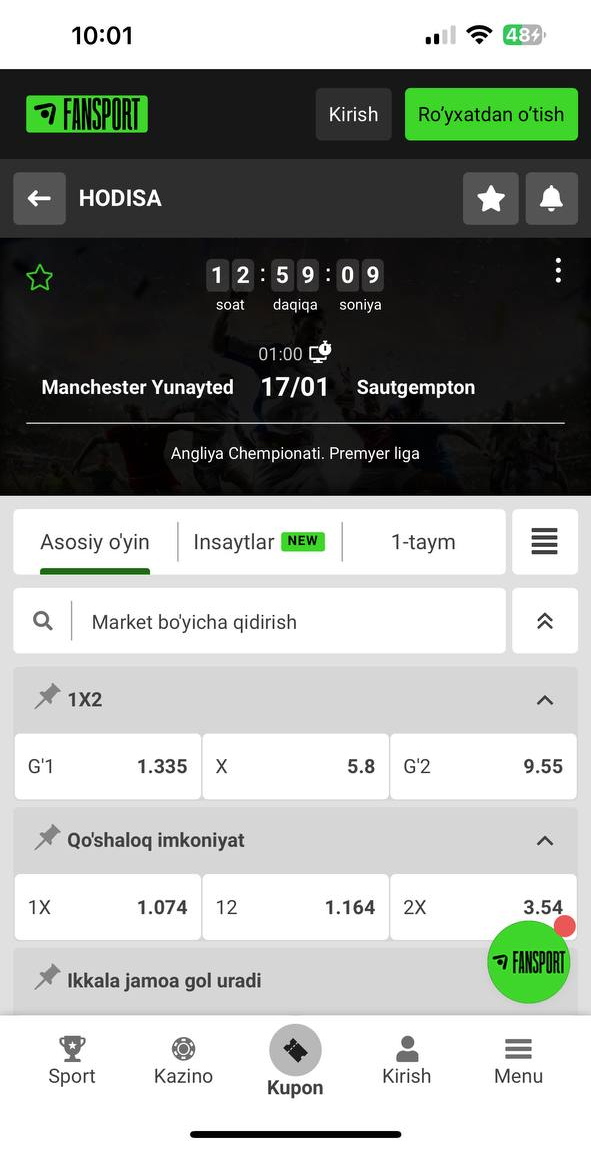 1XBET Androidga Yuklash (APK) - O'zbekiston uchun 1XBET Dasturini Yuklab Olish