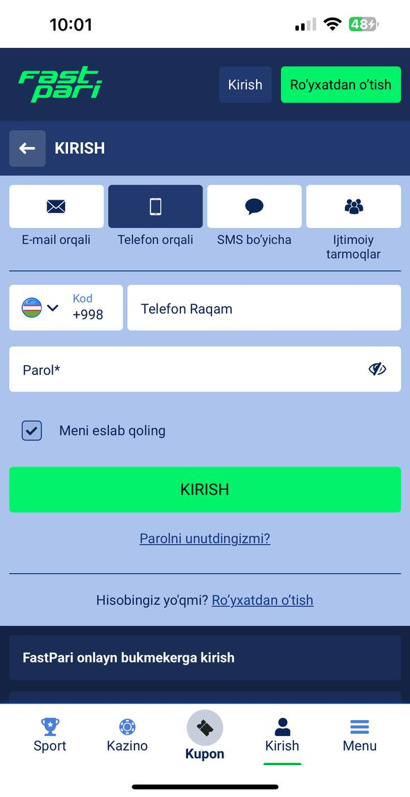 1XBET Androidga Yuklash (APK) - O'zbekiston uchun 1XBET Dasturini Yuklab Olish