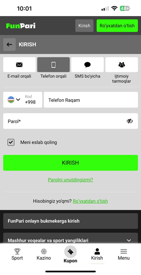 1XBET Androidga Yuklash (APK) - O'zbekiston uchun 1XBET Dasturini Yuklab Olish