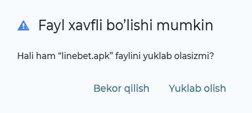 1XBET Androidga Yuklash (APK) - O'zbekiston uchun 1XBET Dasturini Yuklab Olish