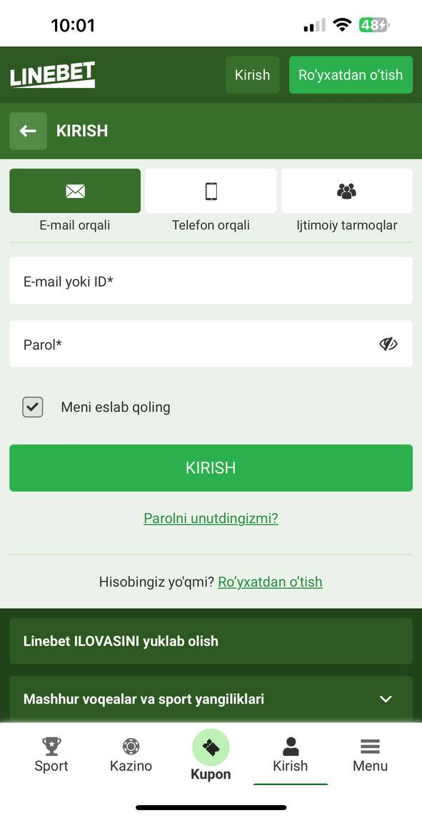 1XBET Androidga Yuklash (APK) - O'zbekiston uchun 1XBET Dasturini Yuklab Olish