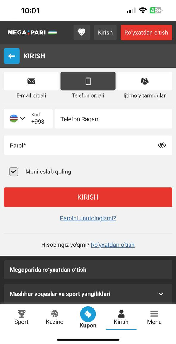 1XBET Androidga Yuklash (APK) - O'zbekiston uchun 1XBET Dasturini Yuklab Olish