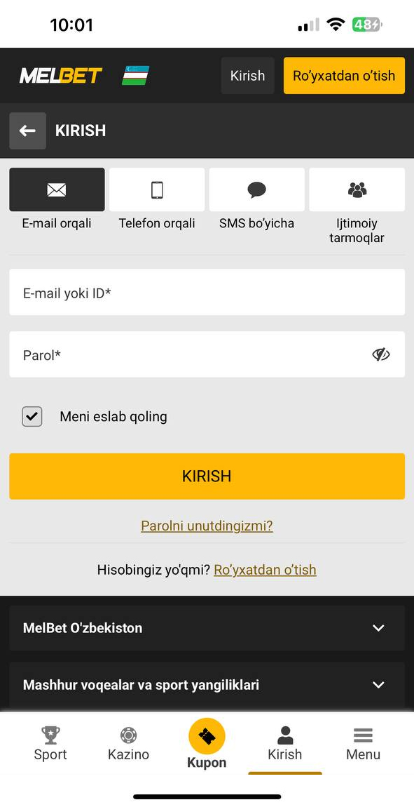 1XBET Androidga Yuklash (APK) - O'zbekiston uchun 1XBET Dasturini Yuklab Olish