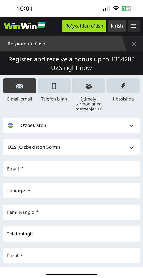 1XBET Androidga Yuklash (APK) - O'zbekiston uchun 1XBET Dasturini Yuklab Olish