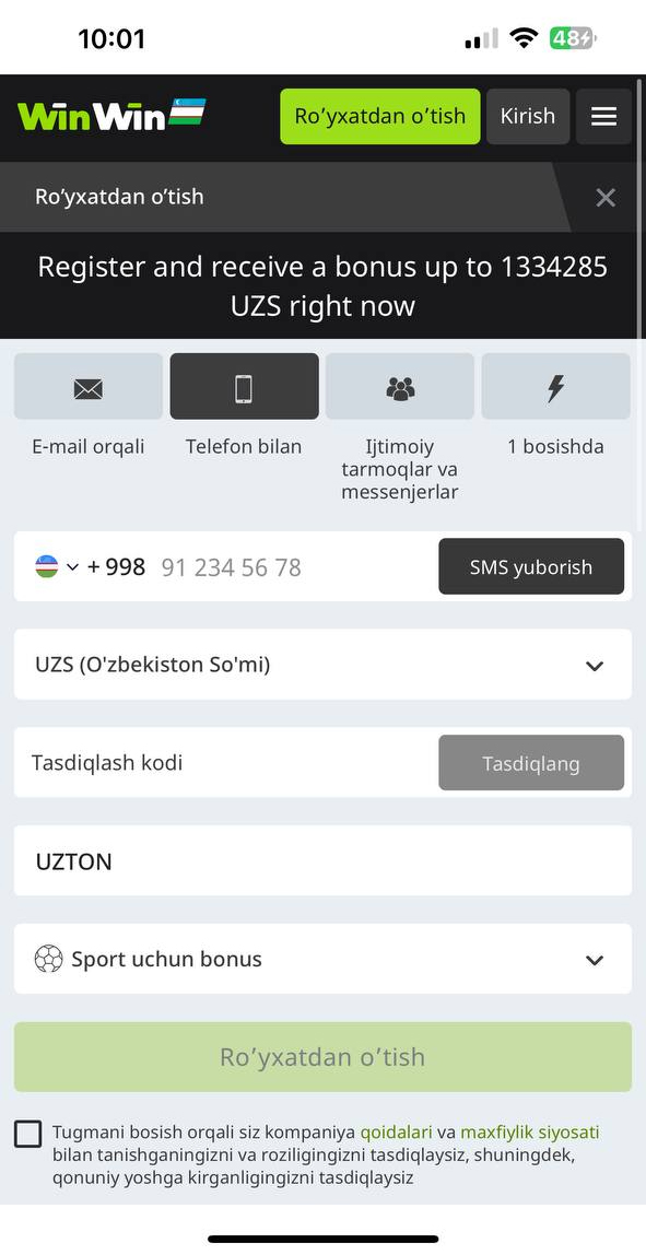 1XBET Androidga Yuklash (APK) - O'zbekiston uchun 1XBET Dasturini Yuklab Olish